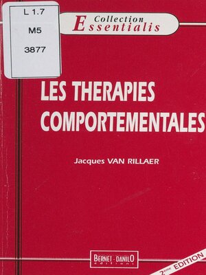 cover image of Les thérapies comportementales